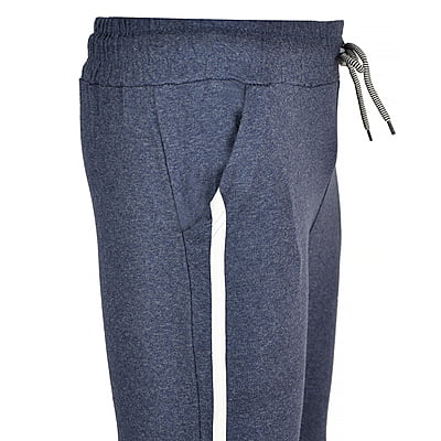 CD-Unisex White Stripe Knee Zipper Joggers-Wash Navy Blue-Alisson|10110 CD-Unisex White Stripe Knee Zipper Joggers-Wash Navy Blue-Alisson|10110