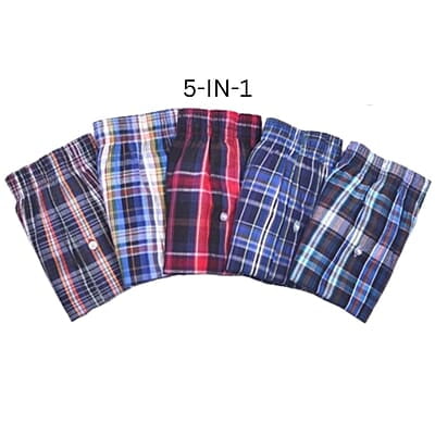 MG-Men's 5-in-1 Premium Boxers Shorts-Multi-Jack|30169 MG-Men's 5-in-1 Premium Boxers Shorts-Multi-Jack|30169