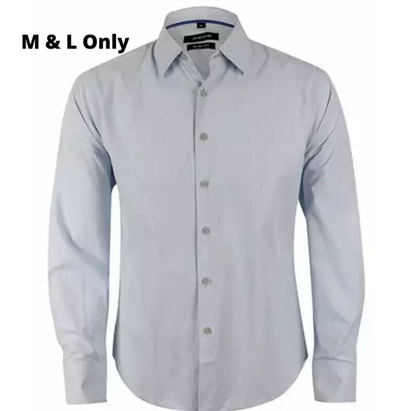 Casual Men's Long Sleeve Shirt-Blue-Nasir|10839