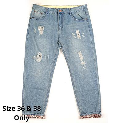 Grant Men's Street Style Jeans Trousers-Blue|11036